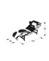 LECO- CHAISE LONGUE - PIEL VACA BCO.NEGR